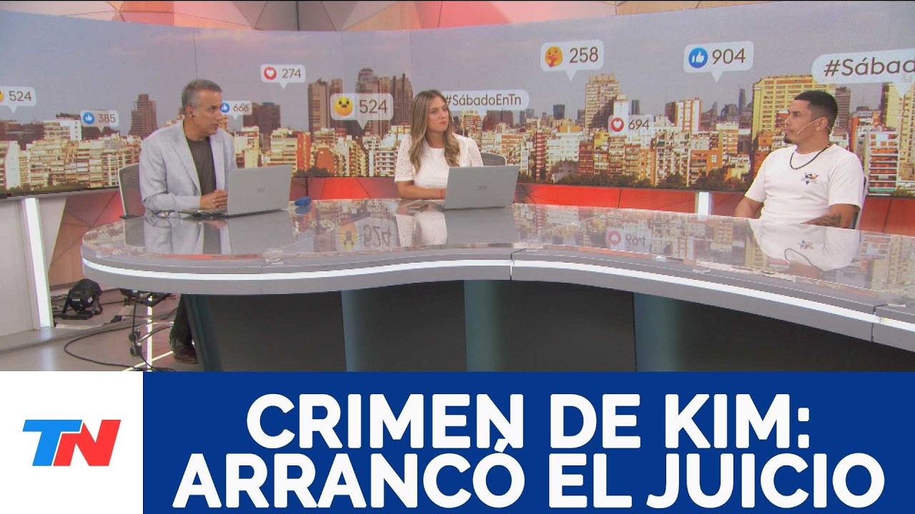 CRIMEN DE KIM: ARRANCÓ EL JUICIO I Marcos Gómez, el Papá de Kim en el piso de TN