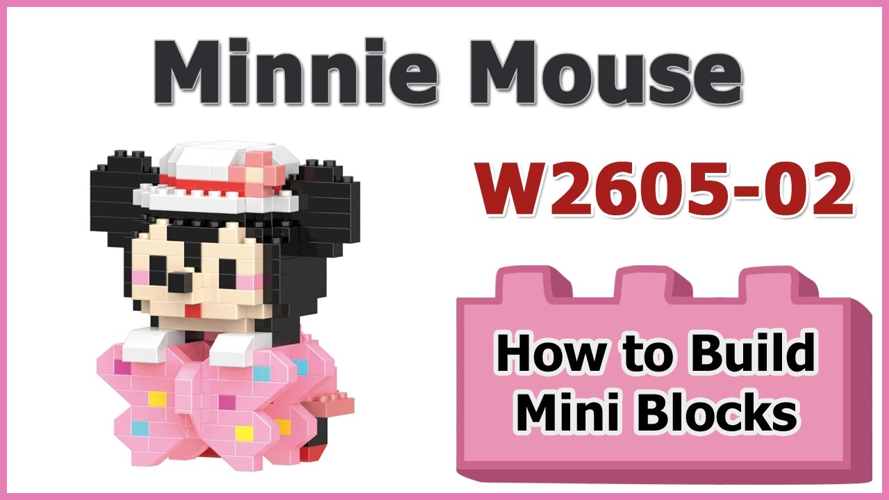 How to Build Blocks Minnie Mouse - LeleBrother W2605-02 Instructions Specifications