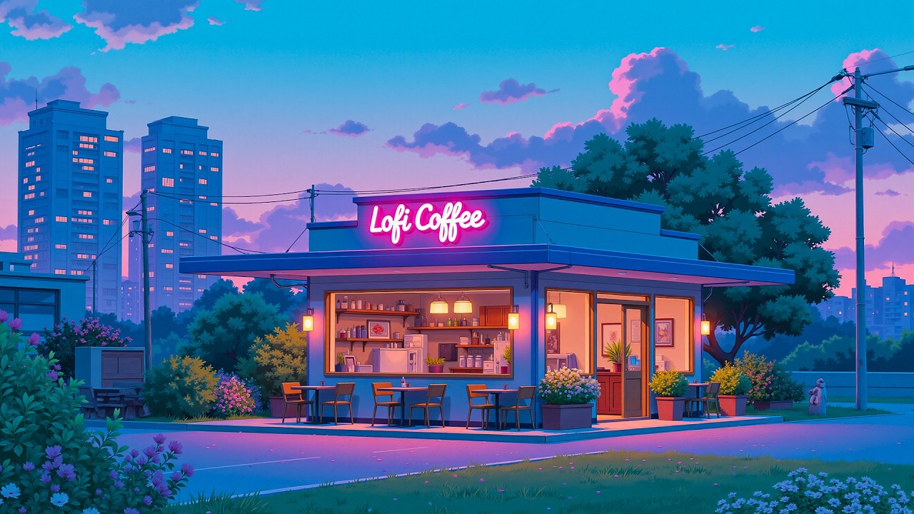 Peaceful Lofi Coffee ☕ Chill Lofi Beats for Study & Focus 🌸 Relaxing Coffee Shop Lofi HipHop.