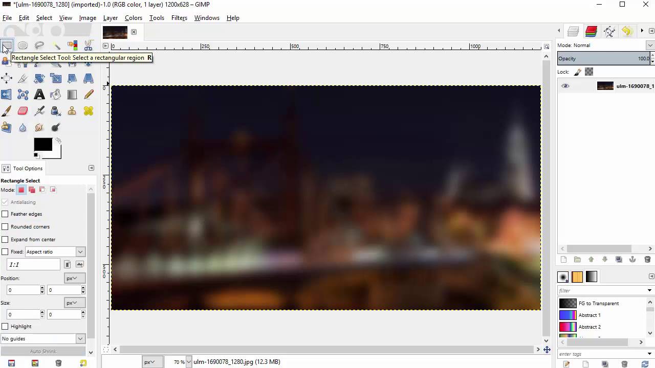 Create awesome Facebook ads with GIMP