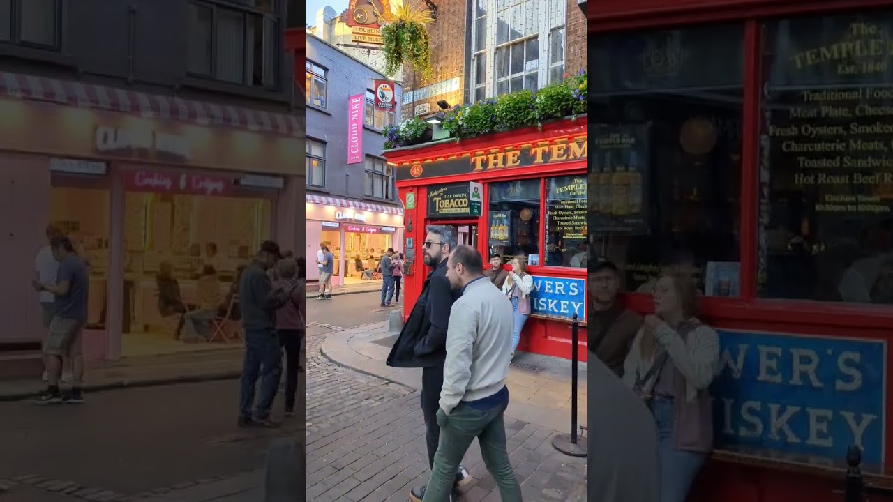 Checking out the Temple Bar area here in Dublin. Is this the Nashville of Ireland?