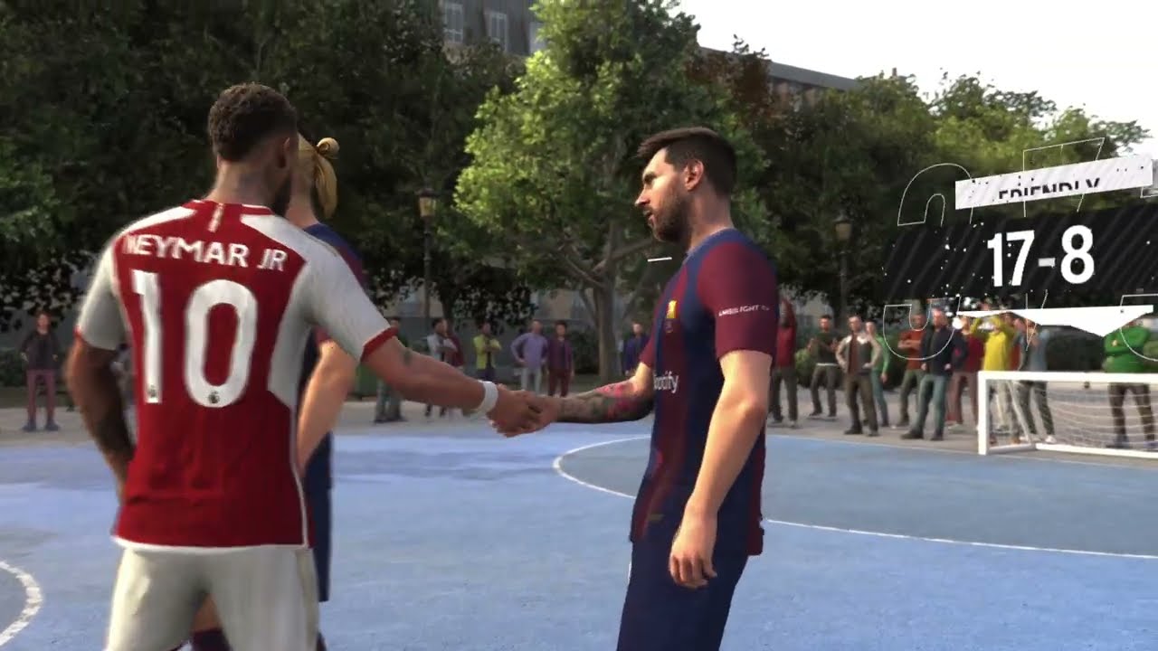FC 26 VOLTA FOOTBALL | RONALDO MESSI NEYMAR MBAPPE HAALAND VINI ALL STARS - ARSENAL VS FC BARCELONA