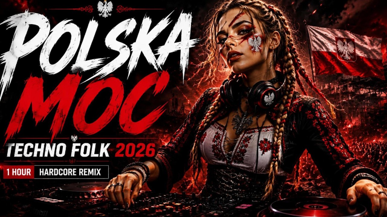 POLSKA MOC TECHNO FOLK 2026 🇵🇱 (1 HOUR DJ SET) Hardcore Slavic Cyberpunk Mix