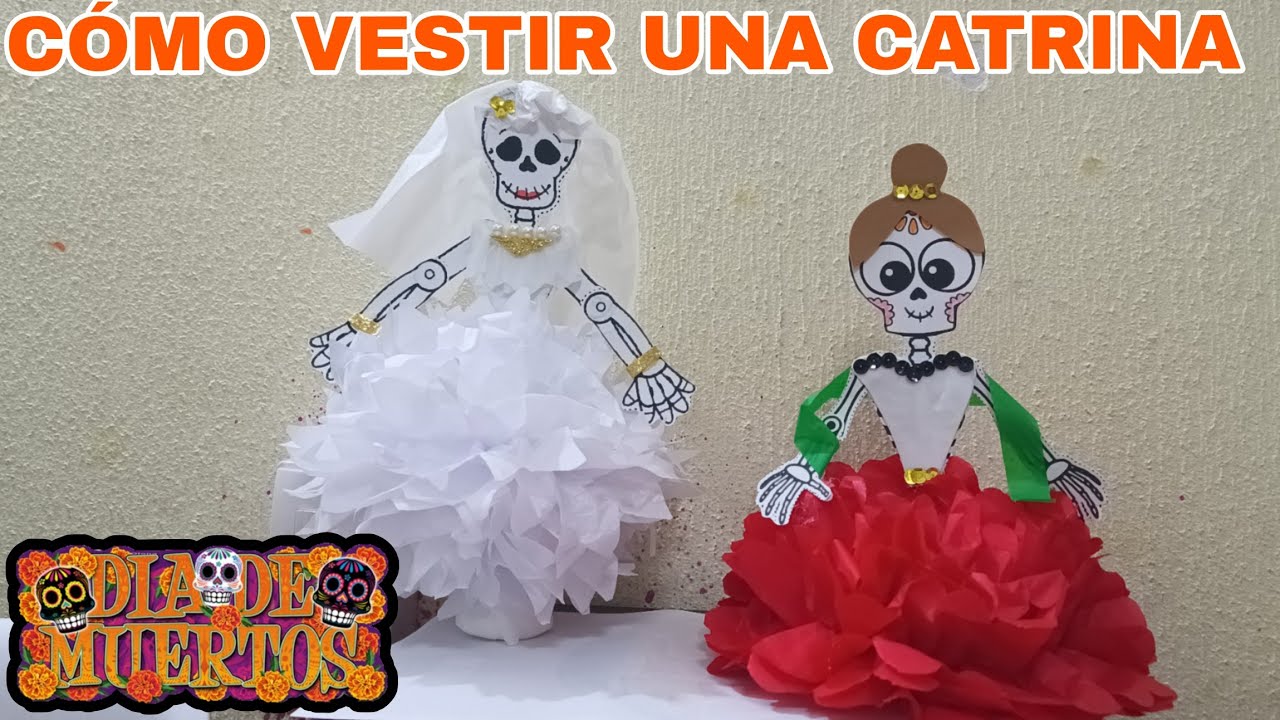 COMO VESTIR CATRINAS PARA ESTE DÍA DE MUERTOS, FÁCIL Y RÁPIDO #xantolo 