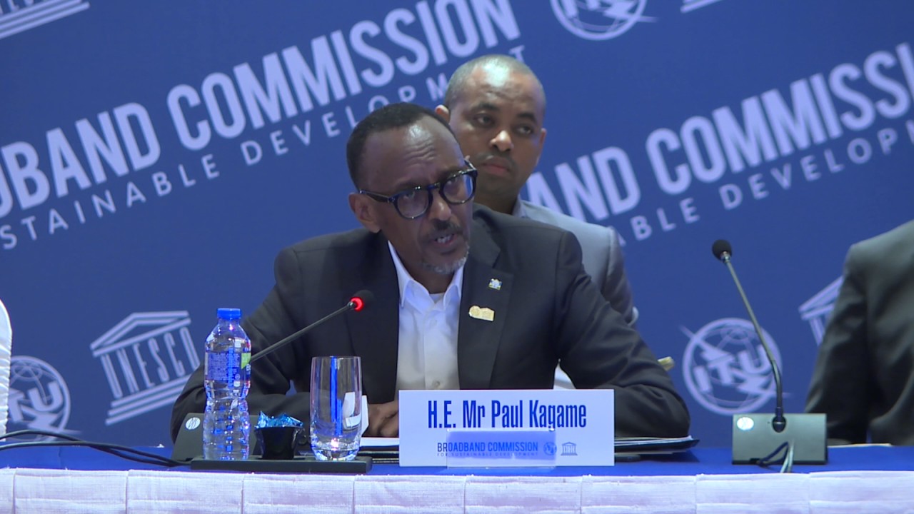 President Kagame speaks at the Broadband Commission Meeting | Hong Kong, 16 March 2017