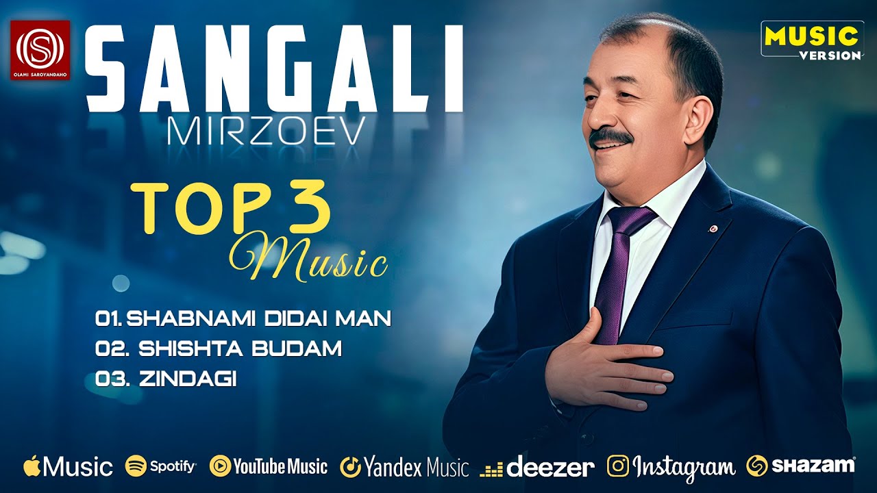 Sangali Mirzoev - Shabnami didai man, Shishta Budam, Zindagi (Top 3 Music 2026)
