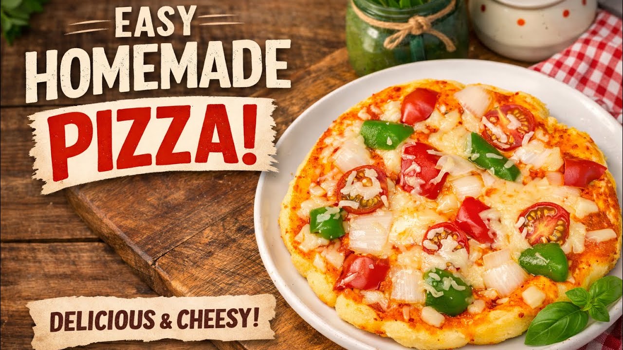 Home made pizza recipe | bina oven pizza recipe | #pizza #recipe #cooking #easyrecipe #shorts 