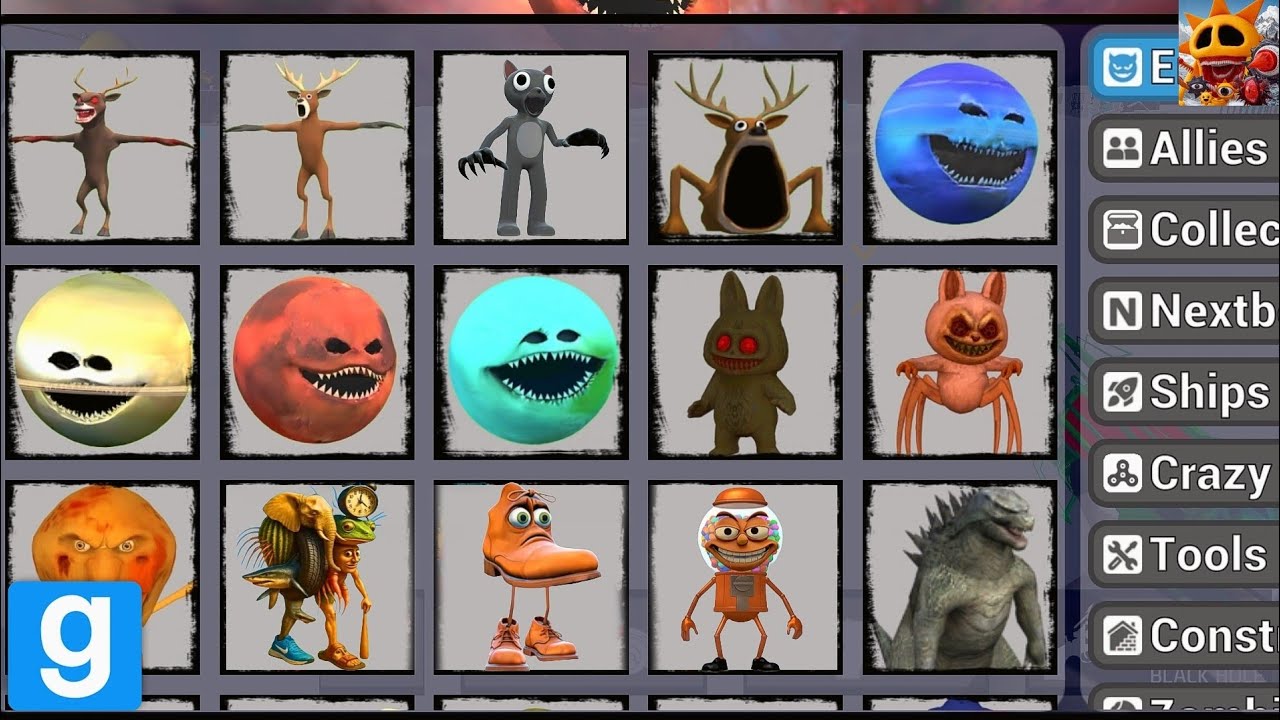 Sandbox in space updated new deer monster wakes up monster italian brainrot 😱 chasing nextbots 🔥