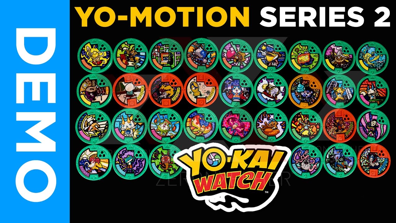 ALL YO-MOTION SERIES 2 Medals & QR Codes | Yo-Kai Watch