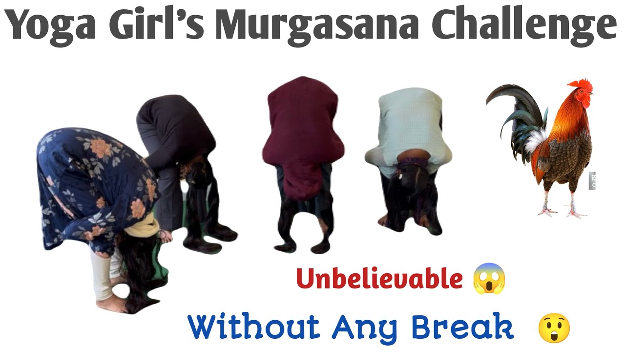 Yoga Girl's Murgasana Challenge |Unbelievable 😳 | Without Any Break 😱 @Yoga Anytime