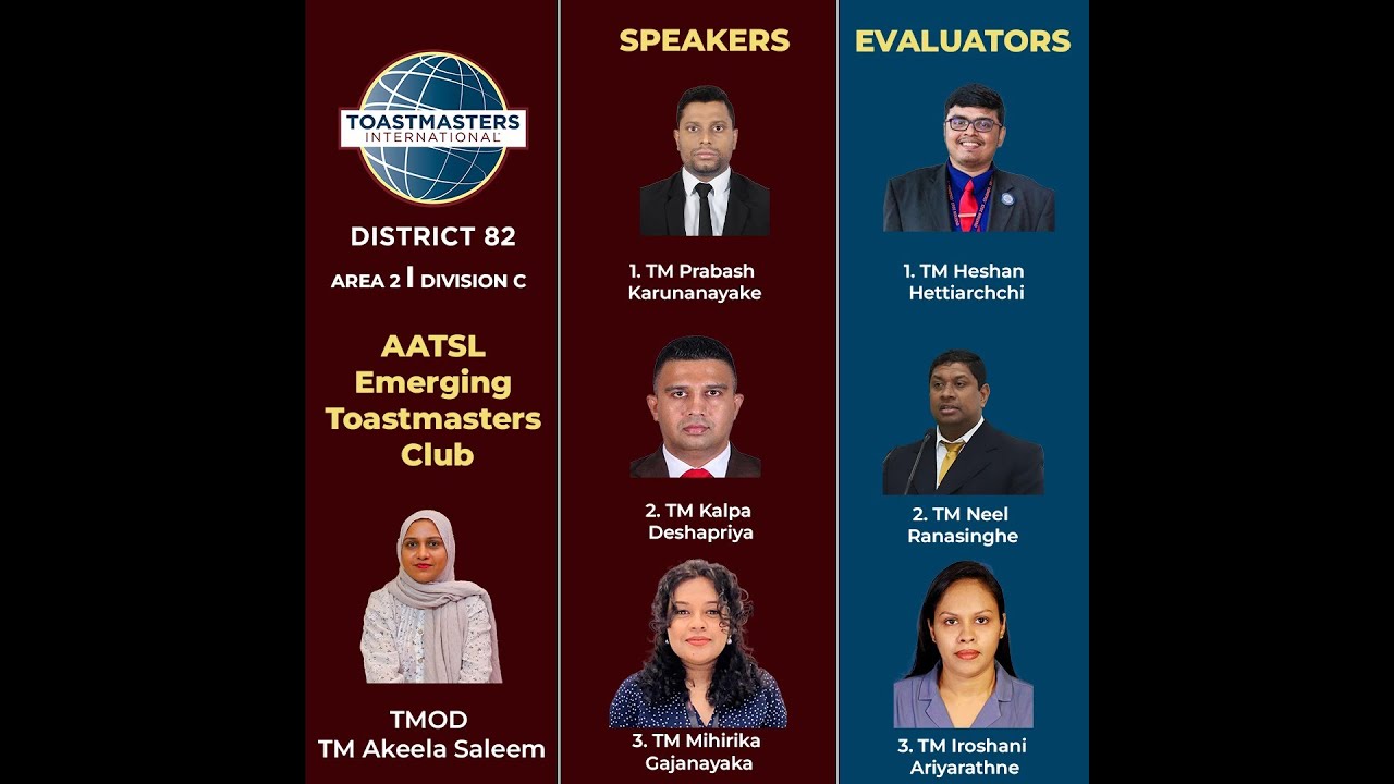 AATSL Emerging Toastmasters Club-162nd Meeting-31.08.2025