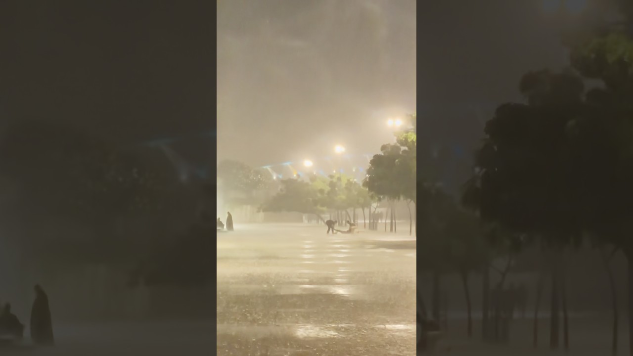 Ahmedabad Riverfront in Heavy Rain 🌧️ | Monsoon Madness at Sabarmati Riverfront #shorts