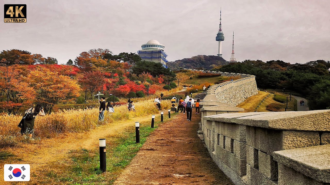 Relaxing Walk in Namsan Park | Scenic Views & Gentle Ambience 🇰🇷