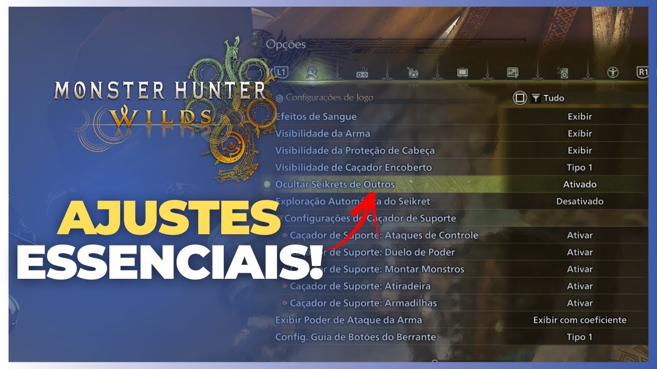 Configurações Essenciais para Jogar Monster Hunter Wilds