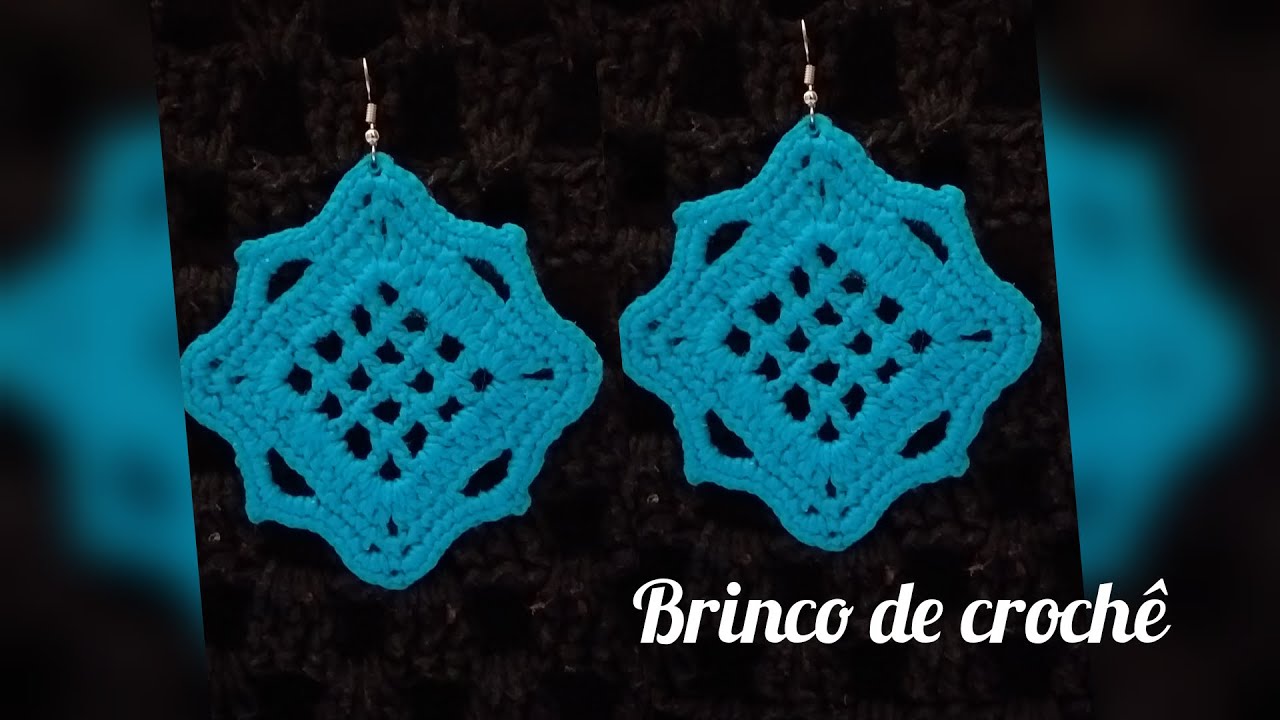 Brinco de crochê, tutorial passo a passo fácil e rápido de fazer #marcialobocroche #diy