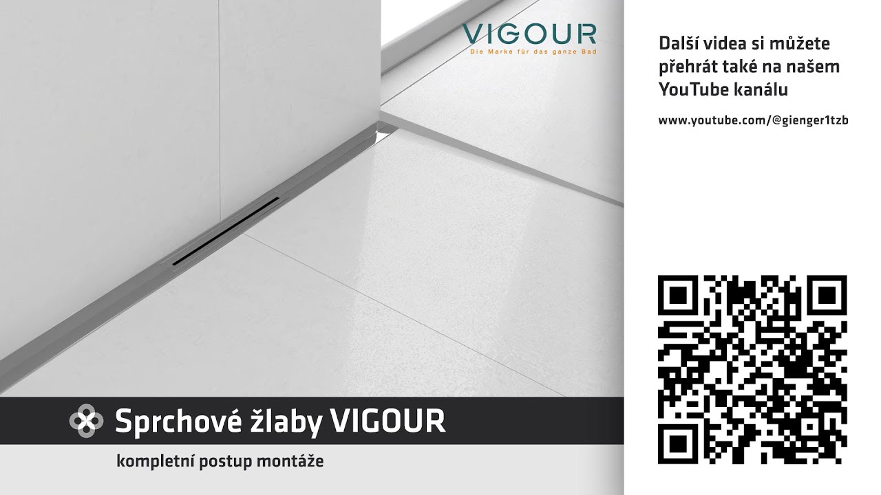 Sprchové žlaby VIGOUR