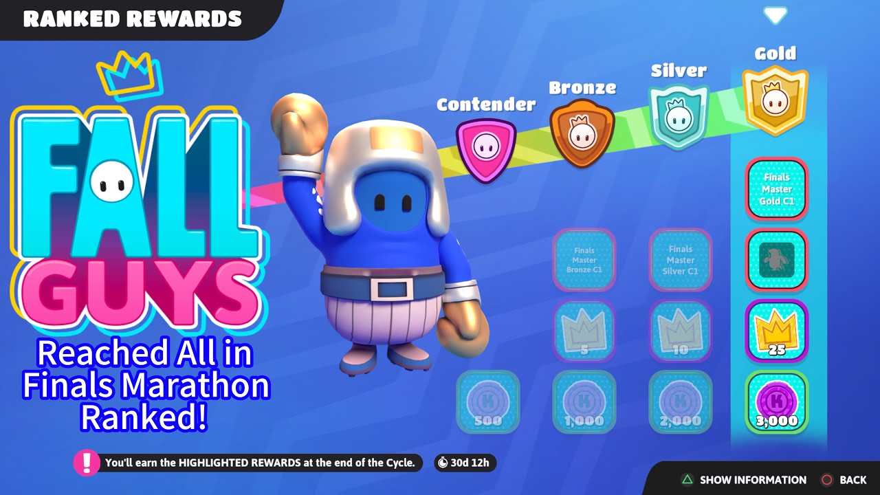 Fall Guys: Reached All in Finals Marathon Ranked!
