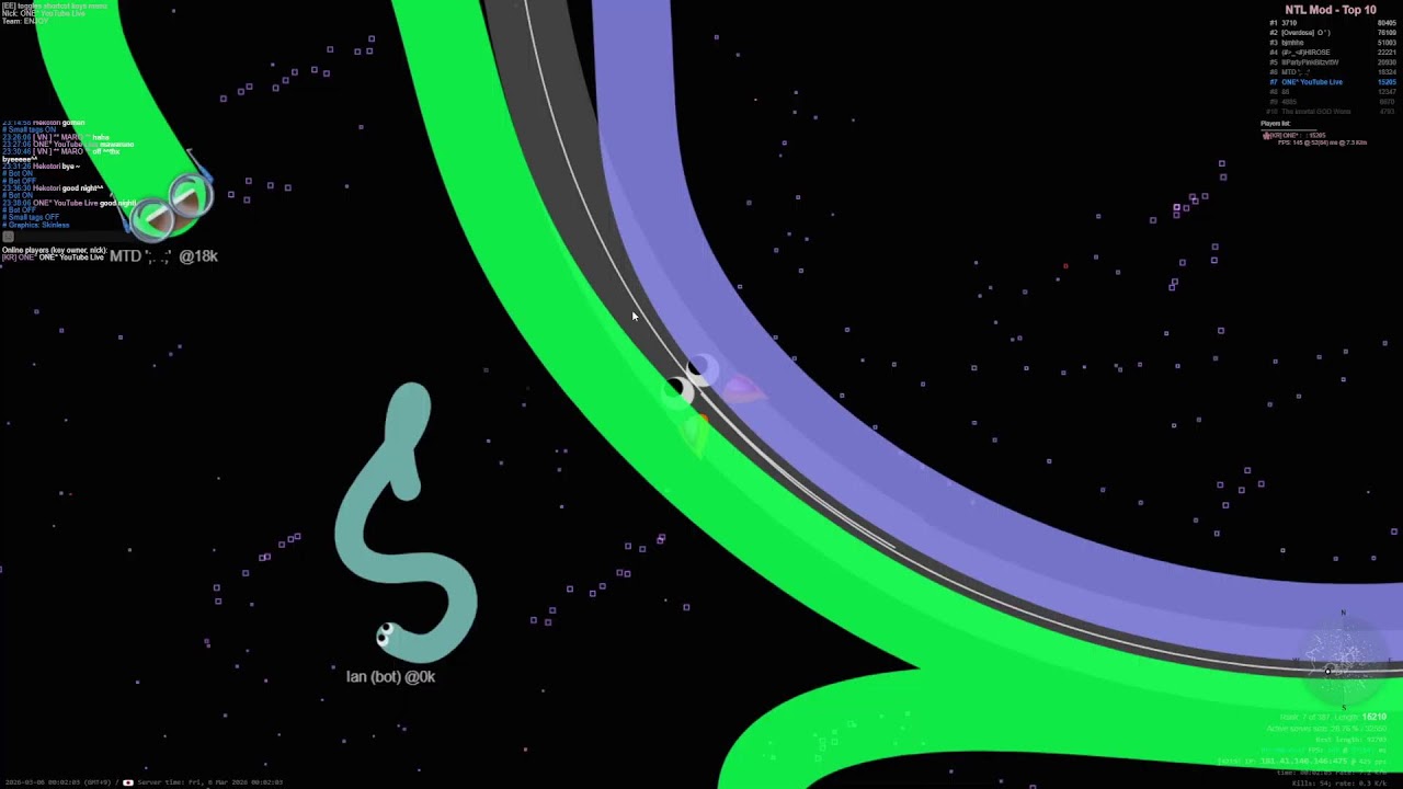 [slither.io] ONE Live _지렁이키우기