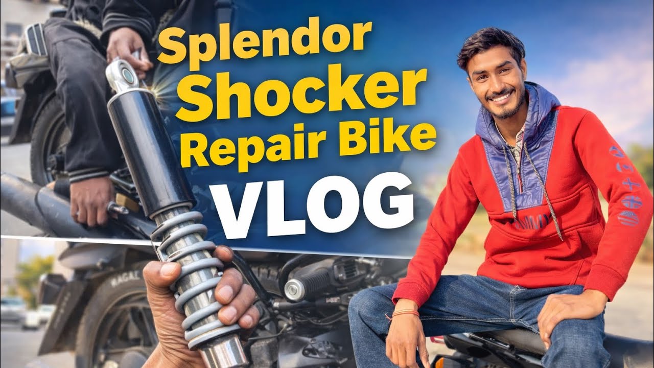 Splendor shocker repair, bike suspension fix,motorcycle maintenance,Bike repair tutorial part-2