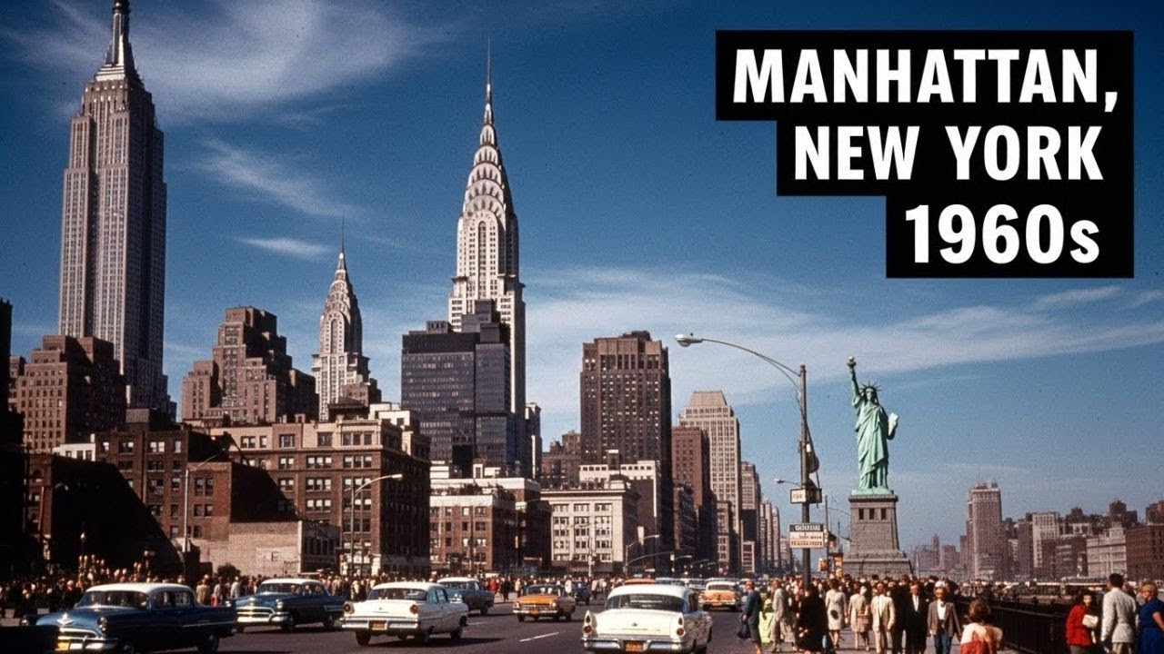 What Was Manhattan, NYC Like in the 1960s ? | Kodachrome Video