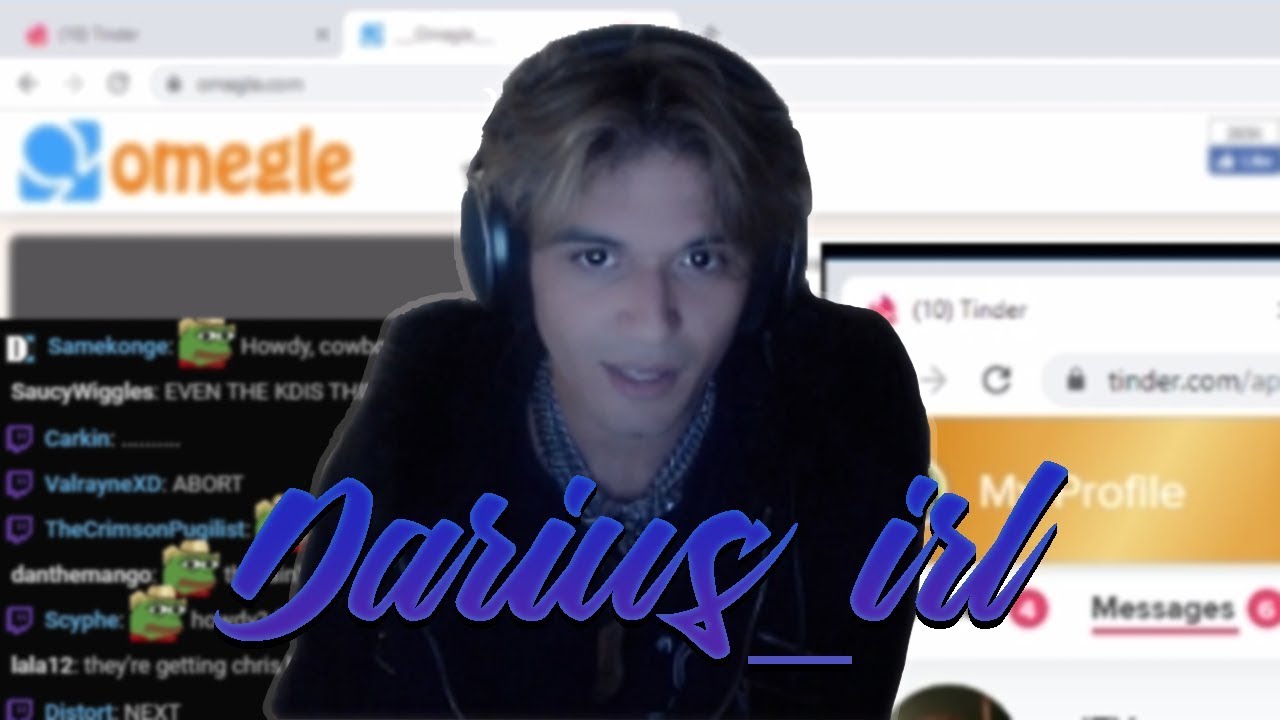 The Omegle stream of D.gg's Darius_irl abridged