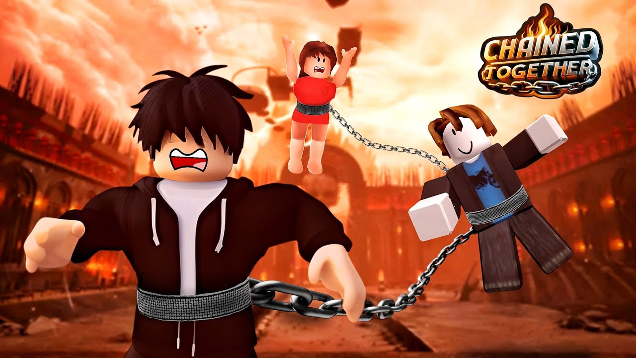 ပြုတ်ကျပြန်ပြီကွာ | Playing Chained - Together With Friends In Roblox ( KAIDO2.0 )