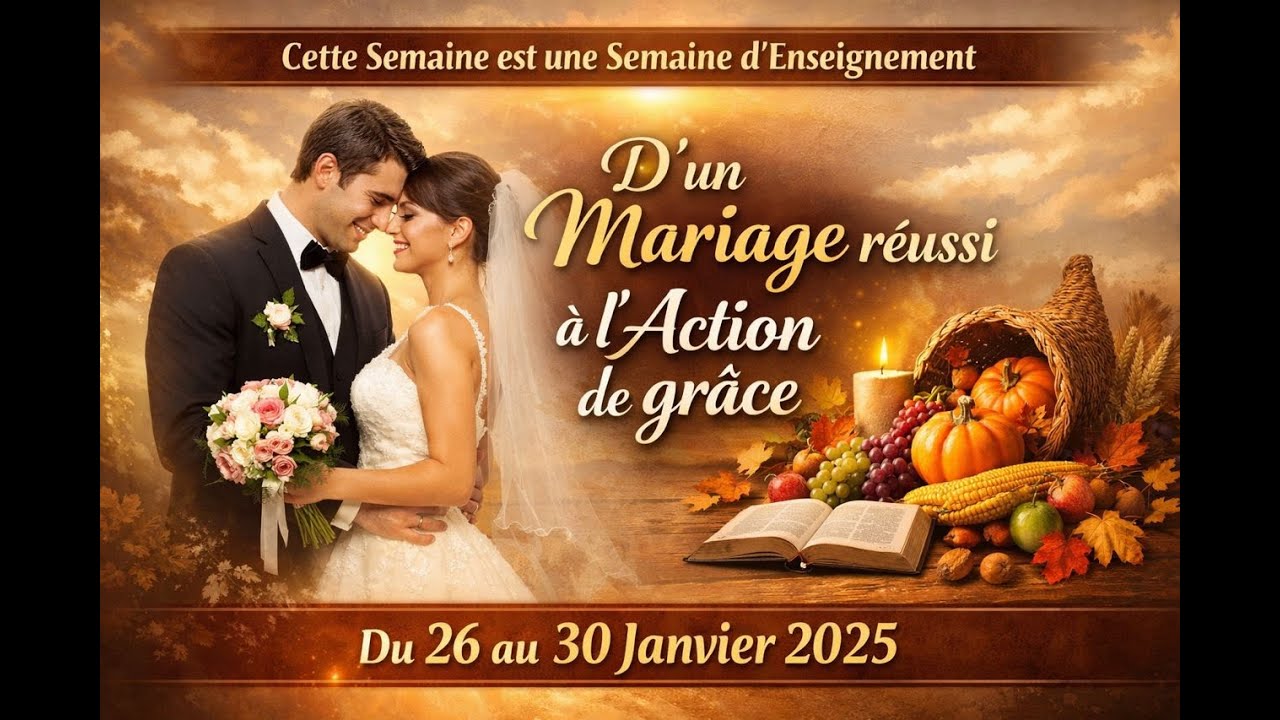 SÉMINAIRE D'ENSEIGNEMENT|J3 |D'UN MARIAGE REUSSI A L'ACTION DE GRACE  Rev. JOSEPH MAKOUBA