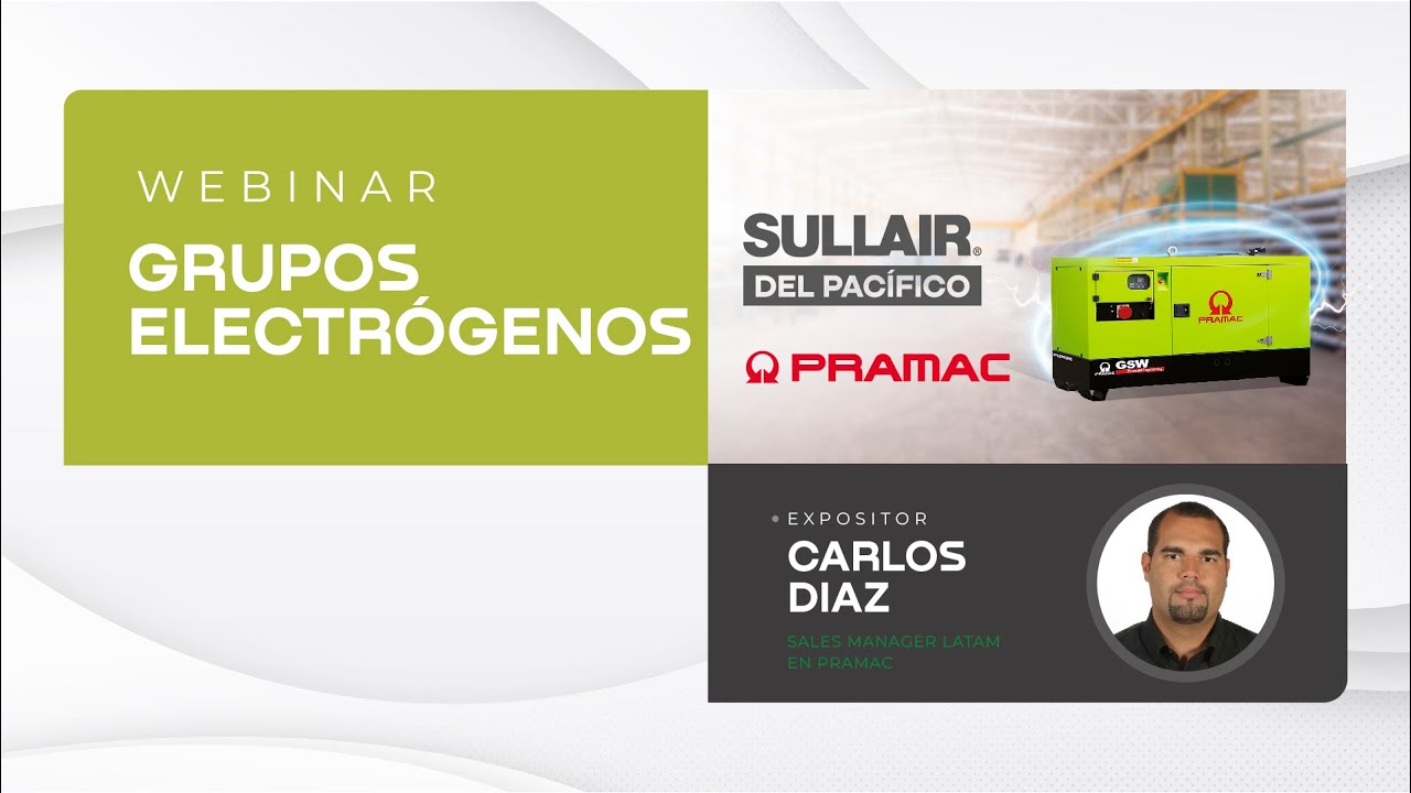 WEBINAR | GRUPOS ELECTRÓGENOS  - PRAMAC