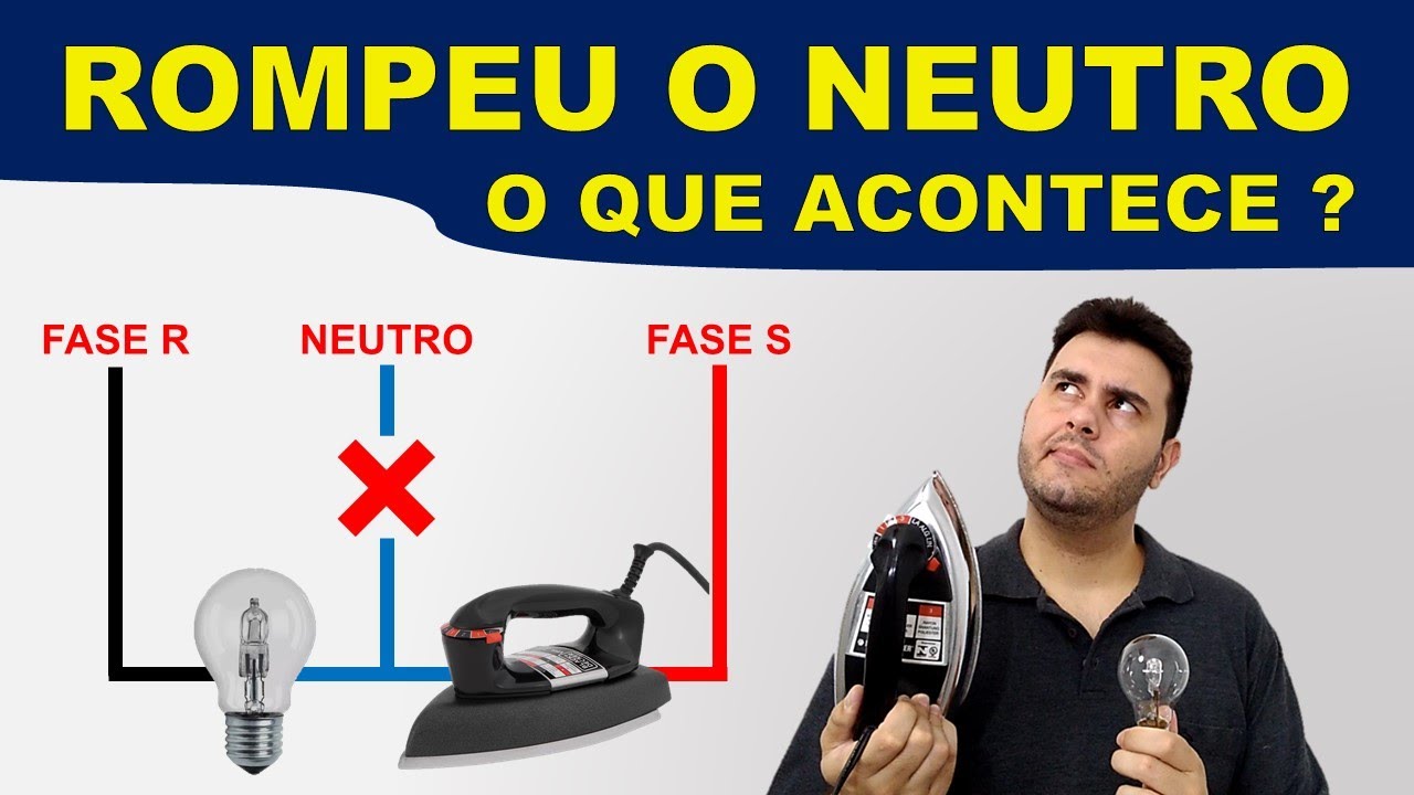 NEUTRO ROMPIDO - Teste prático e teoria sobre essa falha PERIGOSA 🔌🔌🔌