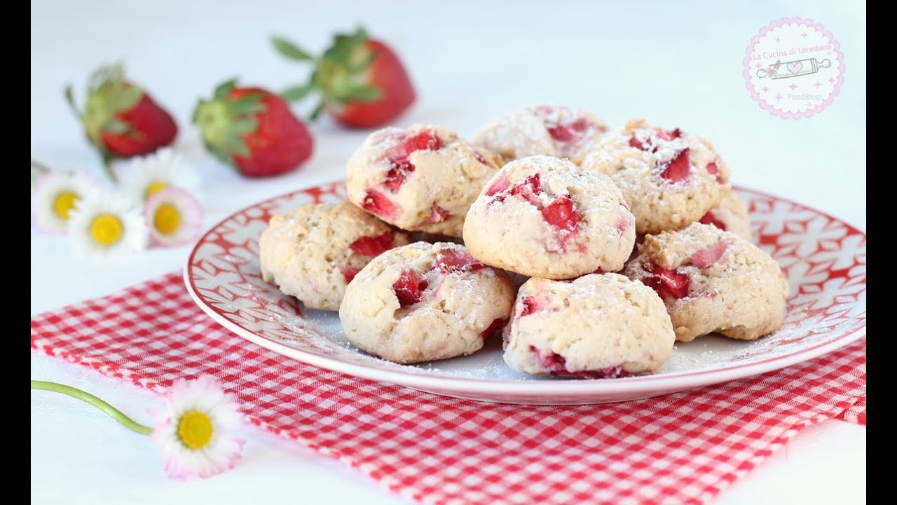 BISCOTTI MORBIDI CON FRAGOLE i pi&ugrave; buoni che avete assaggiato