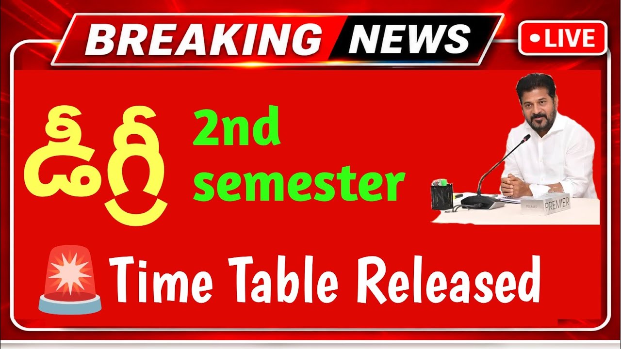🚨 OU UG BCA 2nd Sem Time Table 2026 Released | CBCS Main & Backlog Exams | July/August 2026