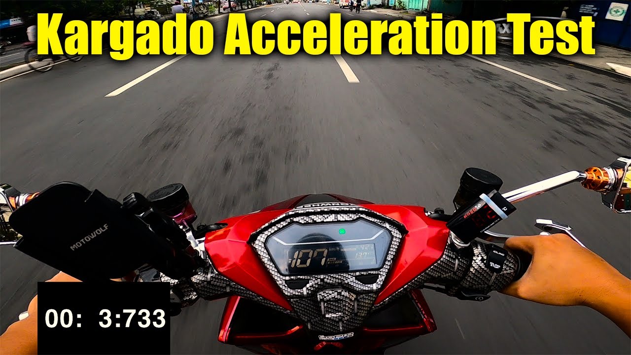 Honda Click 180 (kargado) acceleration test