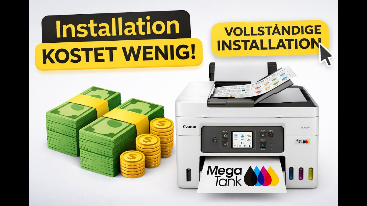 Nie wieder teure Tinte! 💰 Canon MAXIFY GX4050 im Test + komplette Installation