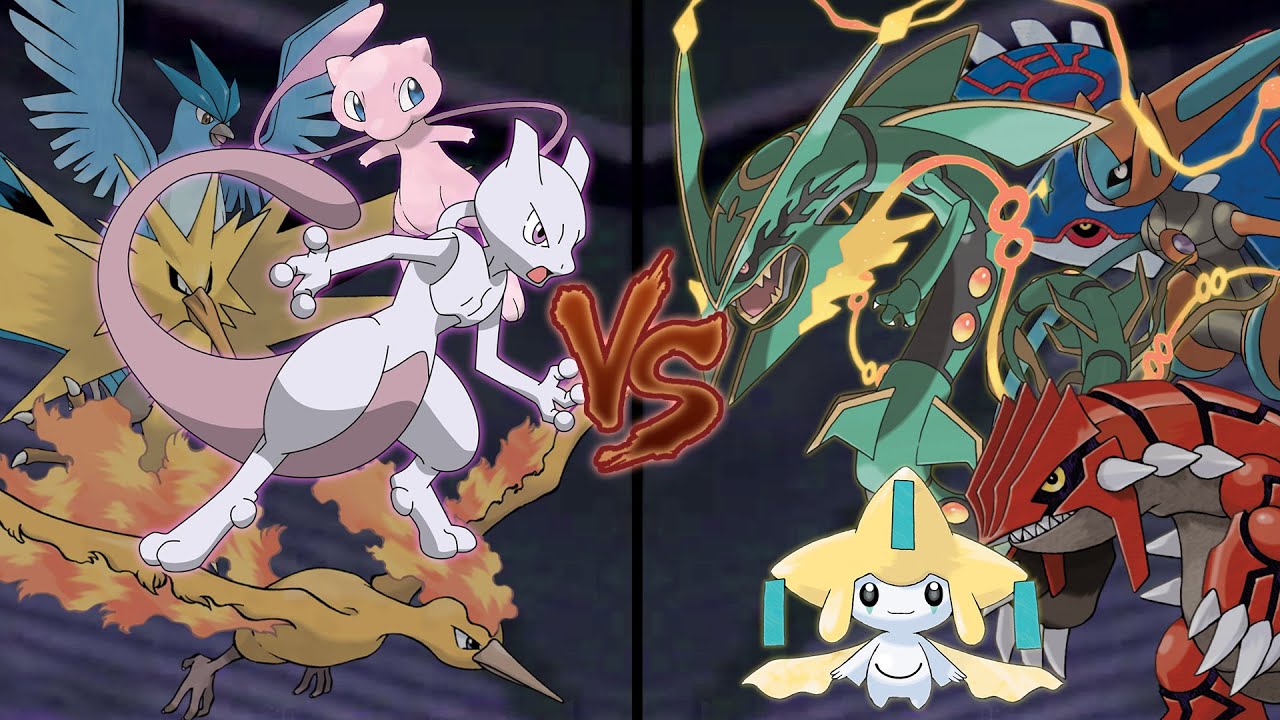 Pokemon Legendary Battle: Kanto Legendaries Vs Hoenn Legendaries (Legendary Pokemon Showdown)