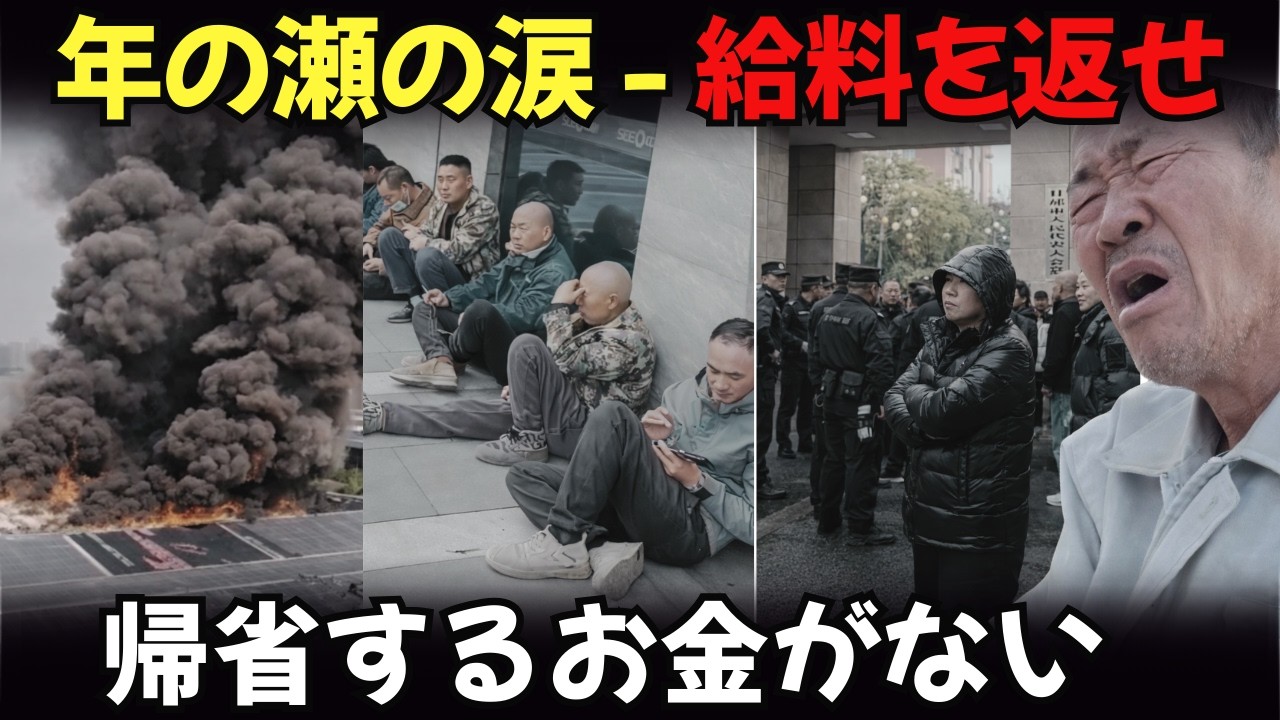 旧正月前の賃金未払い：賃金が支払われなかった日々の末、40億元規模の火災に、中国全土で沸騰する動乱