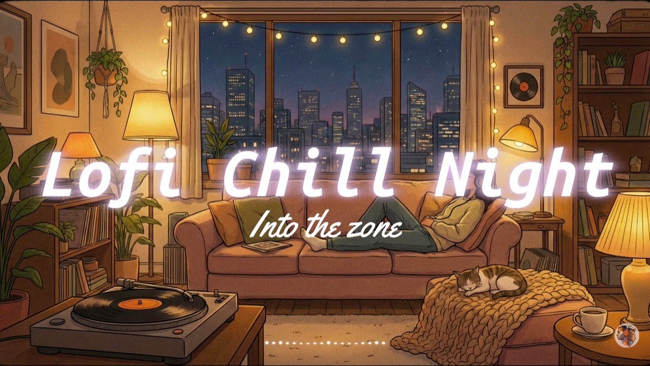Lofi Chill Night 🌃 Warm Lofi Music for Relaxing & Reading | 深夜專用 • 閱讀放鬆音樂