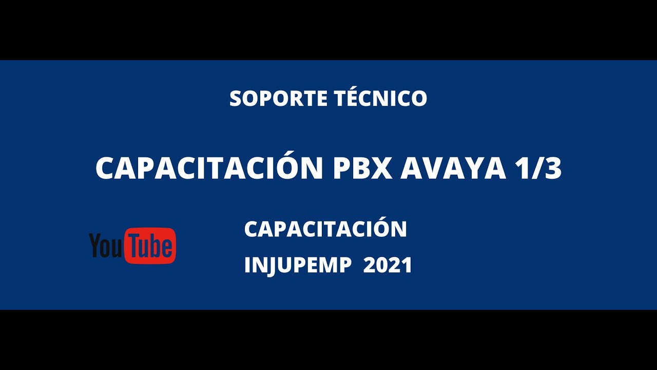 Capacitación PBX Avaya 1/3