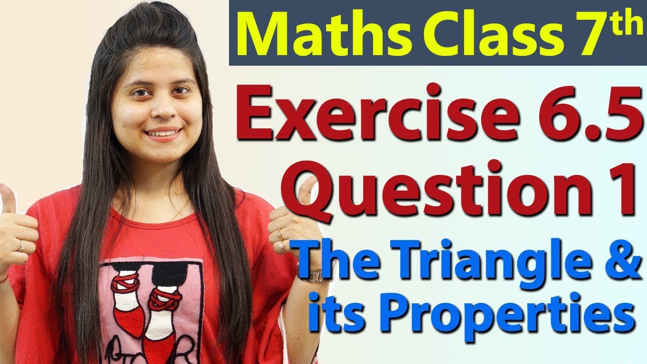 Q 1, Ex 6.5 - The Triangle and its Properties - Chapter 6 - Maths Class 7th - NCERT,