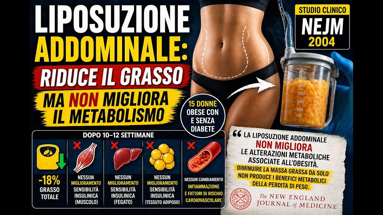 Liposuzione chirurgica del grasso addominale: benefici clinici? | NEJM 2004