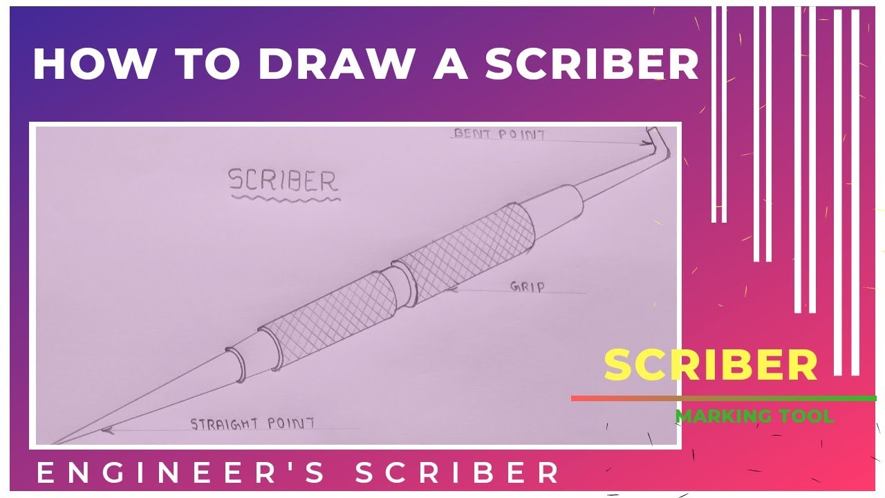 Scriber drawing | How to draw scriber | scriber kaise draw kare.