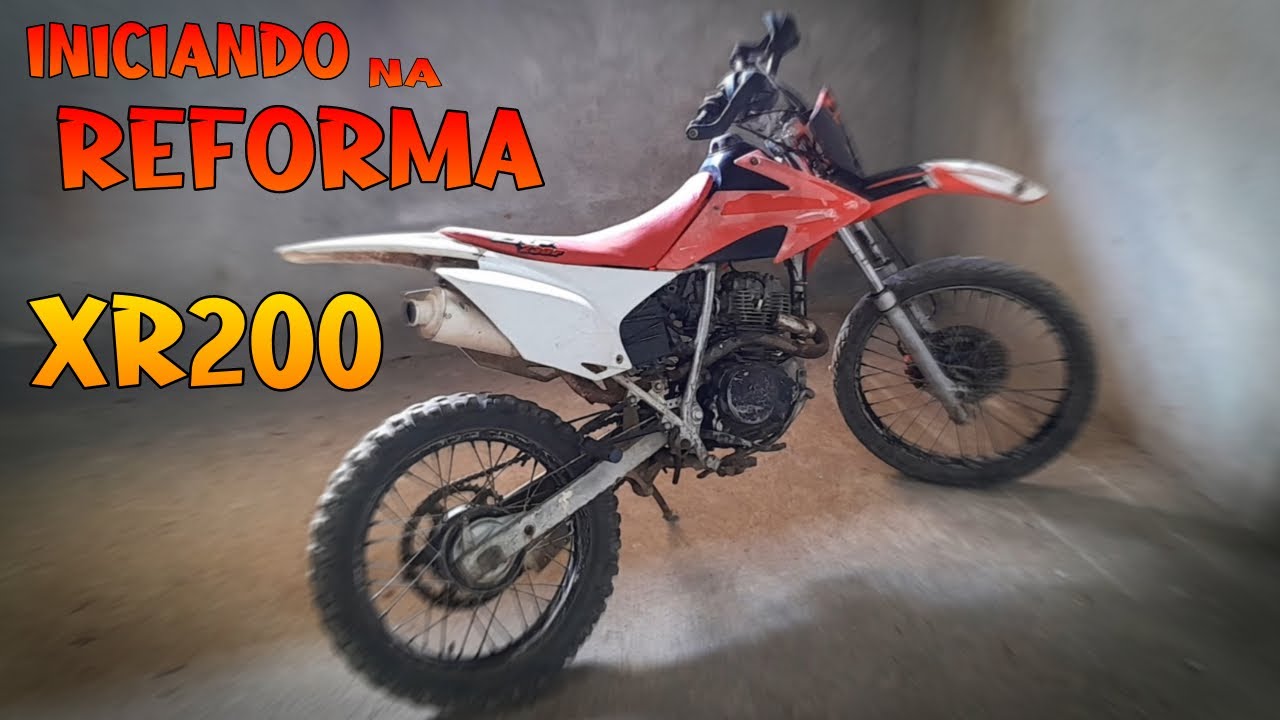 XR 200 COM ROUPA DA CRF 230 #1 - ANALIZANDO O ESTADO ATUAL DA MOTO