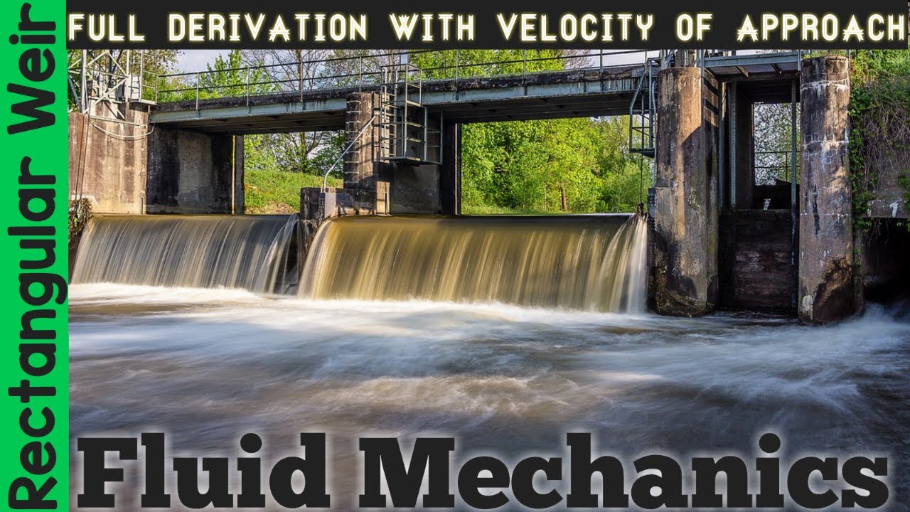 Rectangular weir|| Rate of flow over rectangular weir || Expression for discharge|| Flow measurement