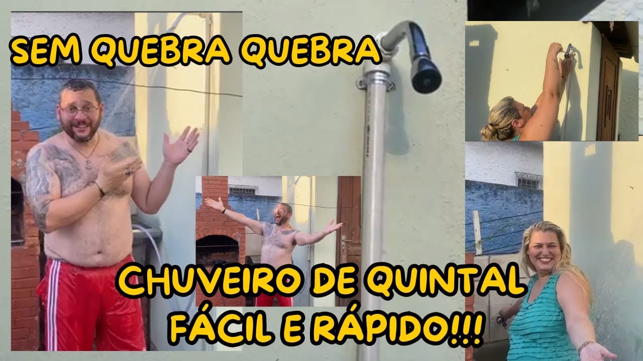 Como fazer Chuveiro no quintal sem quebrar nada!