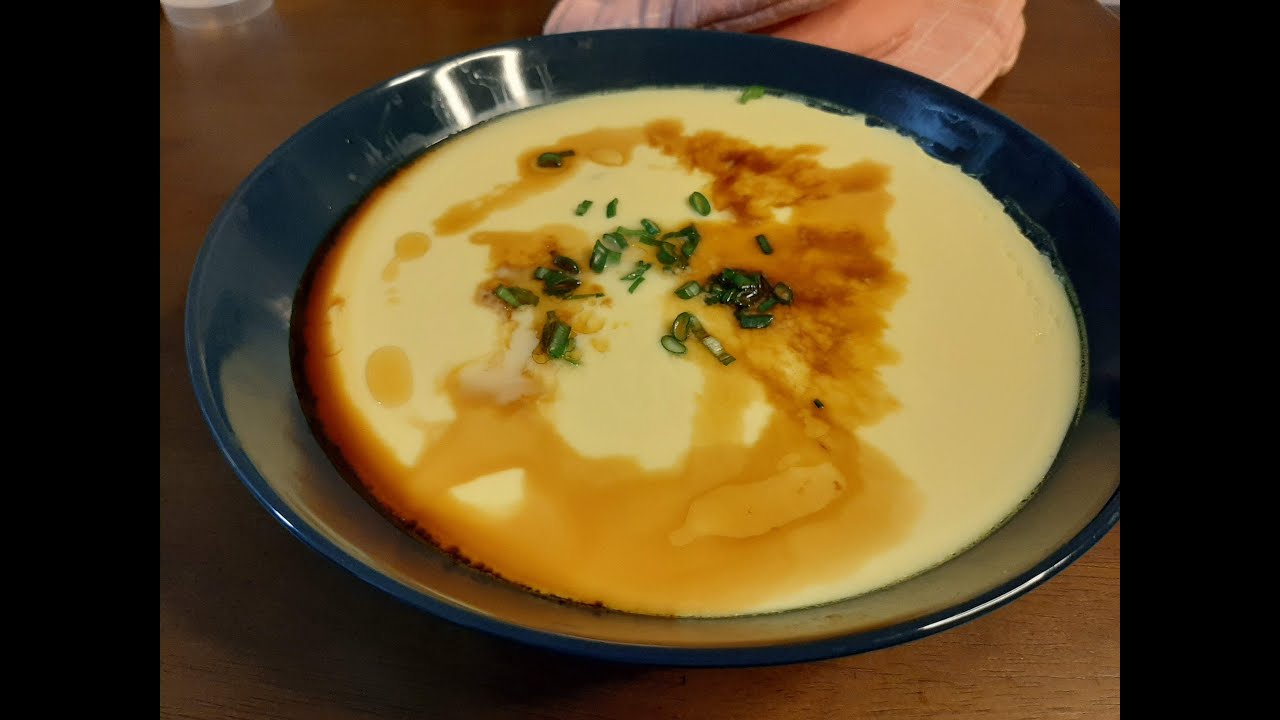 Smooth Steamed Eggs with Dried Scallops | 鲜嫩干贝蒸蛋