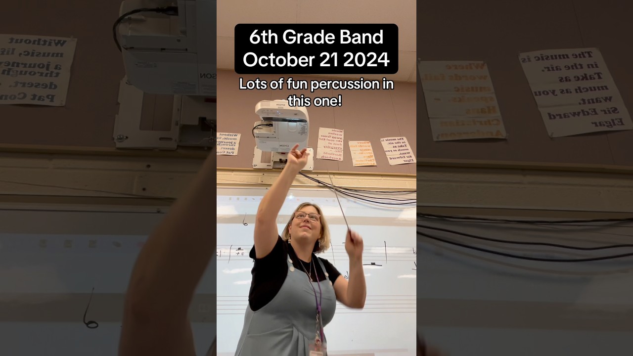 Has your band played this song? #banddirector #band #6thgradeband #trumpet #percussion #flute #sax