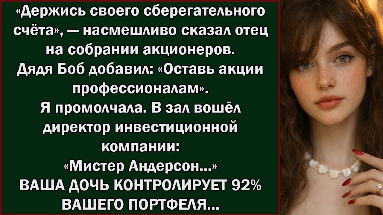 Семья сказала  «Ты никогда не будешь владеть акциями» — теперь я управляю их инвестиционным фондо