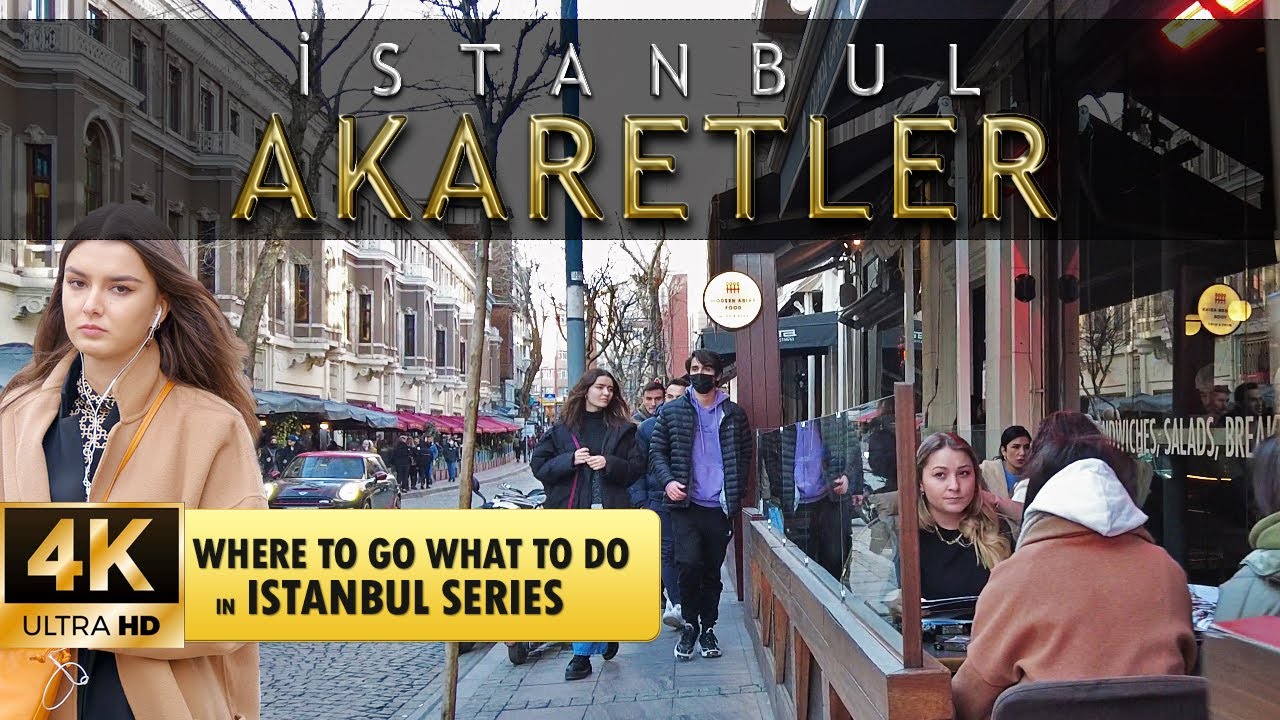 【4K】Istanbul Akaretler Neighbourhood Walking Tour | February 2022