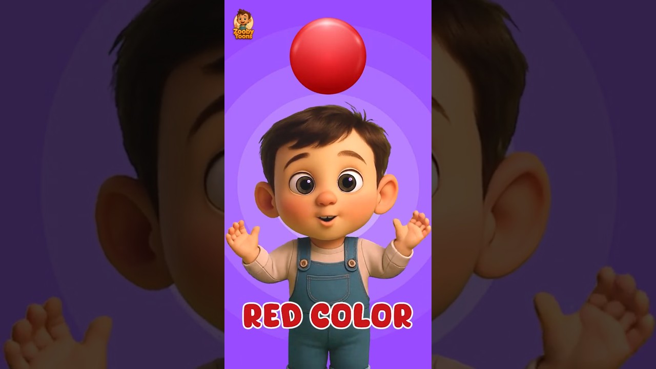 Red Color | Guess the Red Object! | @zoobytoons | Nursery Rhymes & Kids Songs