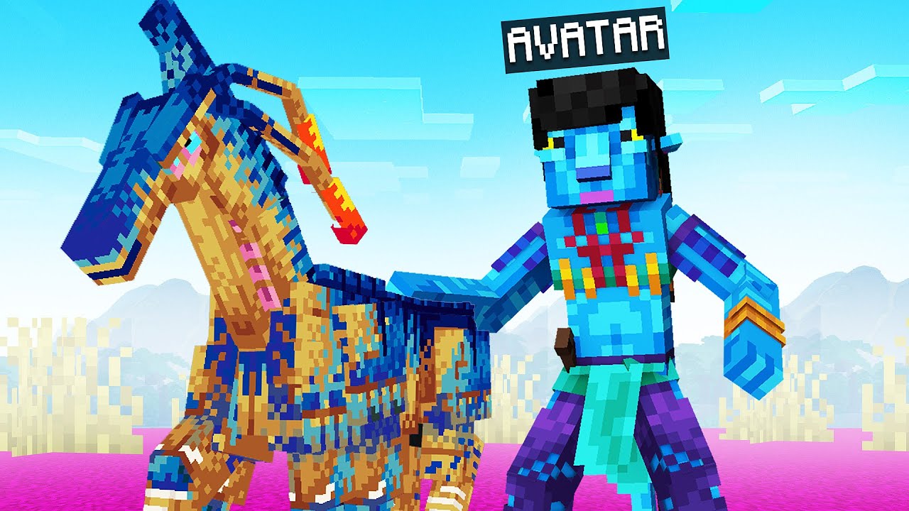 EU SOBREVIVI COMO AVATAR NO MINECRAFT