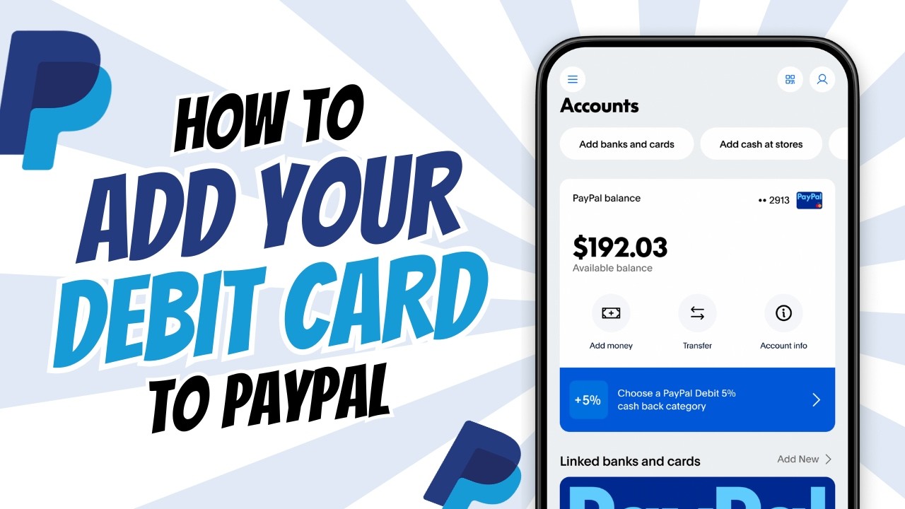 How to Link a Debit Card to PayPal - Add Bank Card QUICK & EASY!